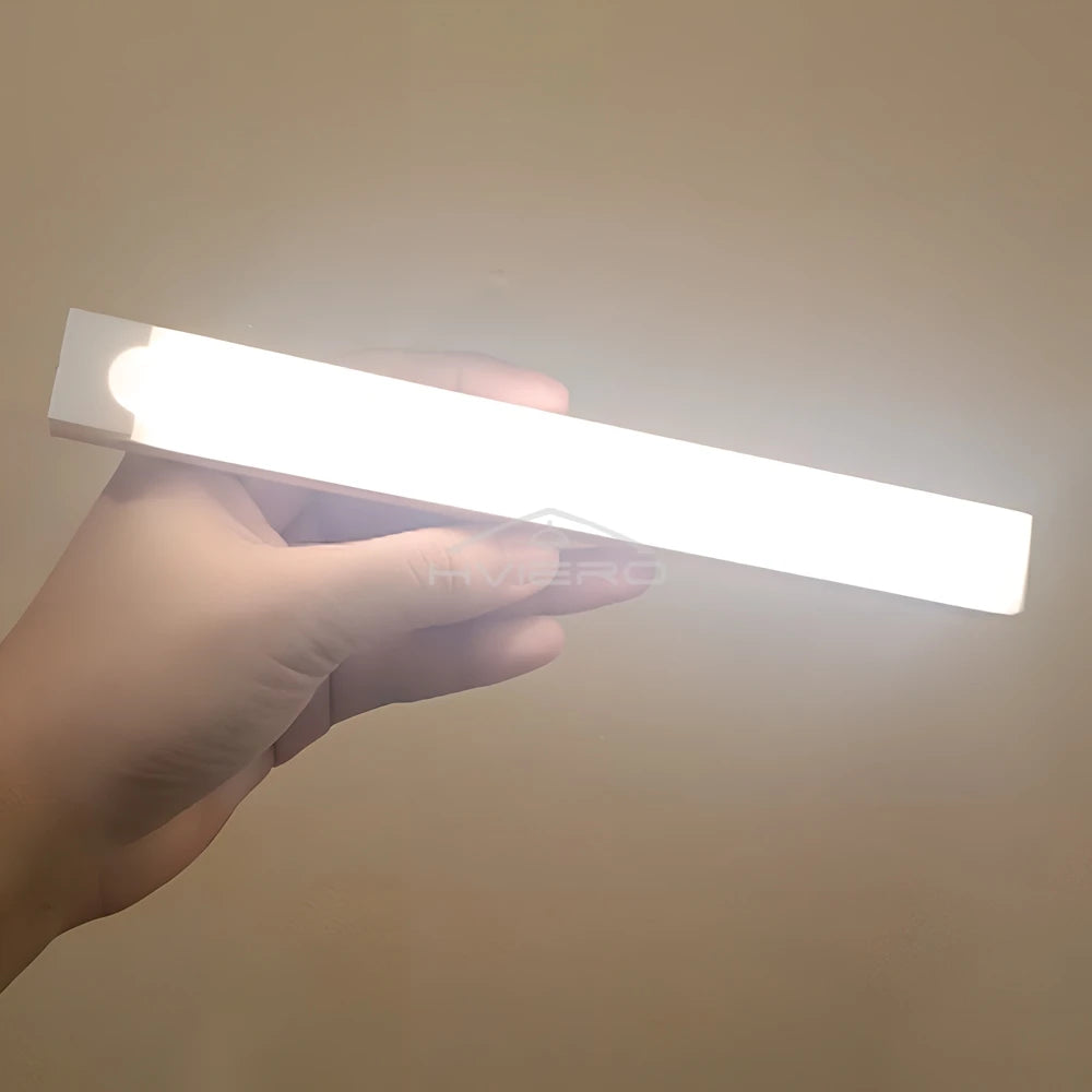 Rechargeable Motion Sensor LED Bar Light Induction Night Light Portable Cordless Magnetic Cabinet Lamp for Kitchen Bedside Room