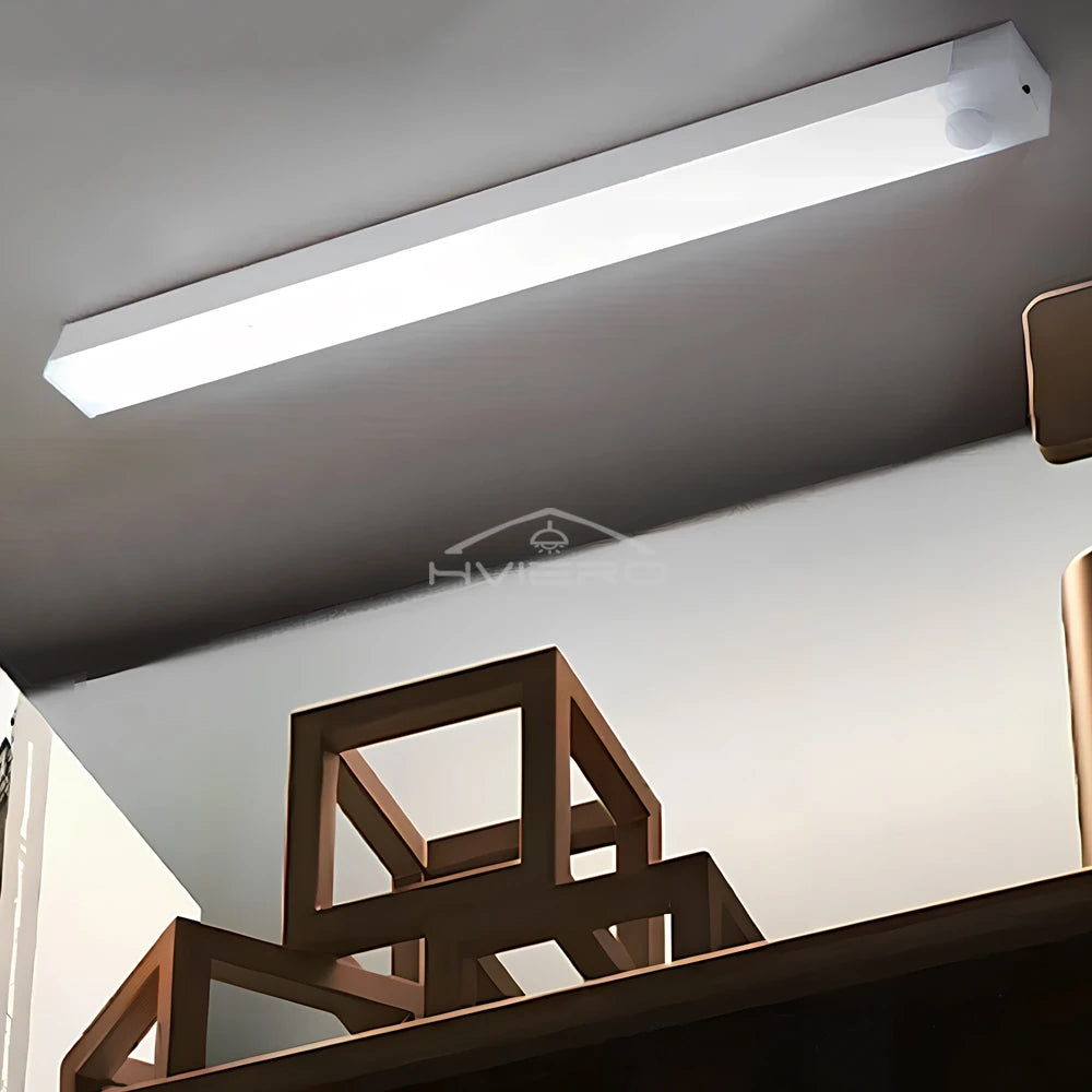 Rechargeable Motion Sensor LED Bar Light Induction Night Light Portable Cordless Magnetic Cabinet Lamp for Kitchen Bedside Room