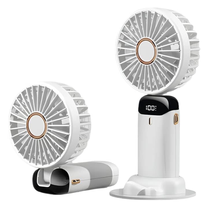 Ventilateur USB Portable Pliable Rechargeable – Mini Ventilateur Silencieux | Minwa Store