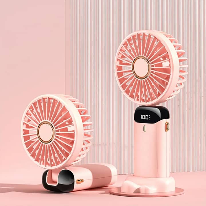 Ventilateur USB Portable Pliable Rechargeable – Mini Ventilateur Silencieux | Minwa Store